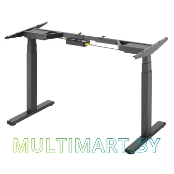 Стол для работы стоя ErgoSmart Ergo Desk Pro 1360x800x36 мм (альпийский белый/черный) картинка 2